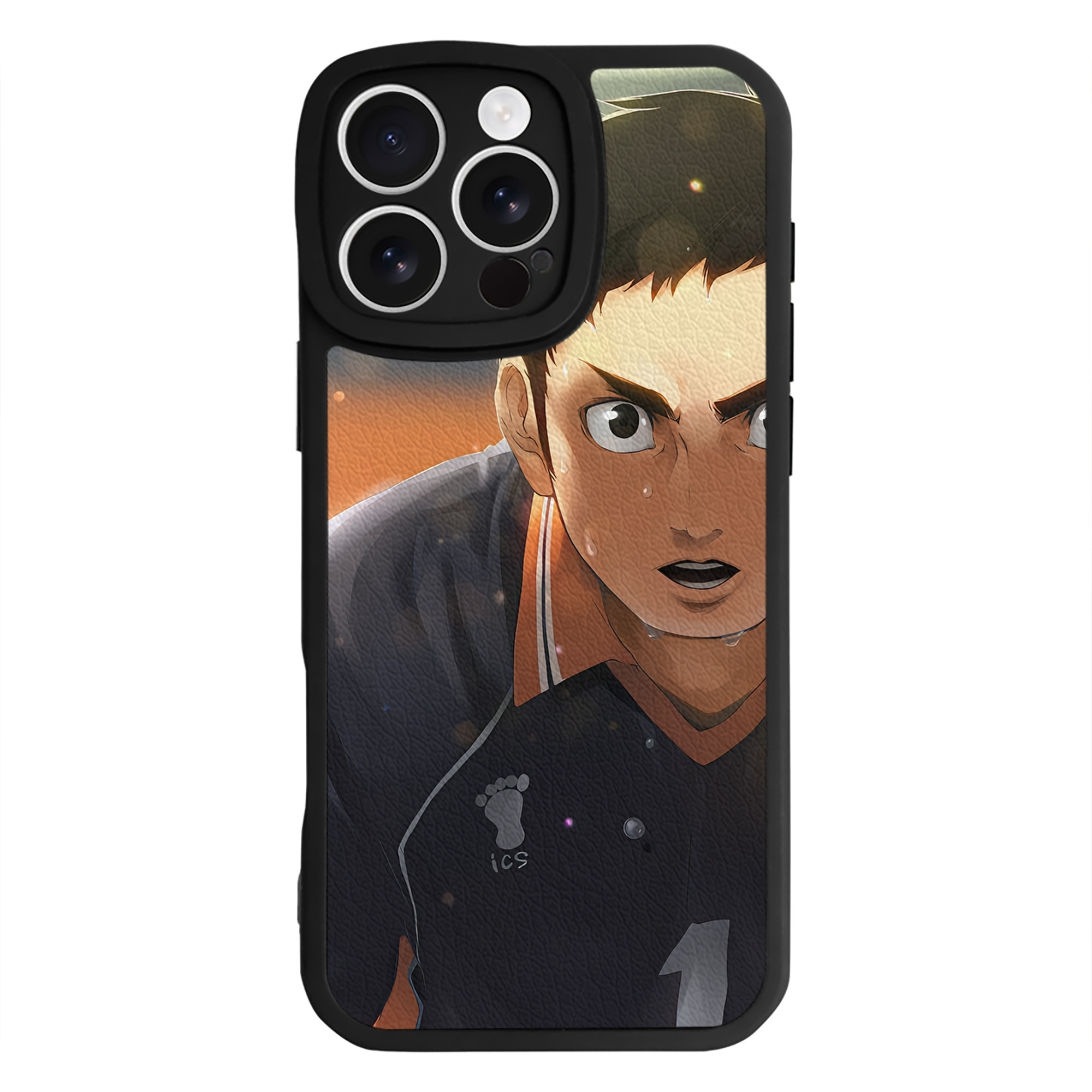（画像用） ハイキュー!! Haikyu!! 【iPhone 16シリーズ対応】シリコンスマホケース（レザー調） 材質：シリコン